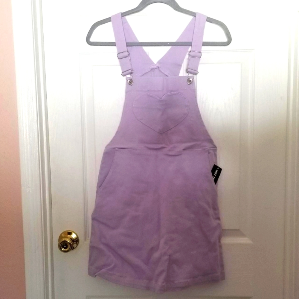Black heart skirt overall